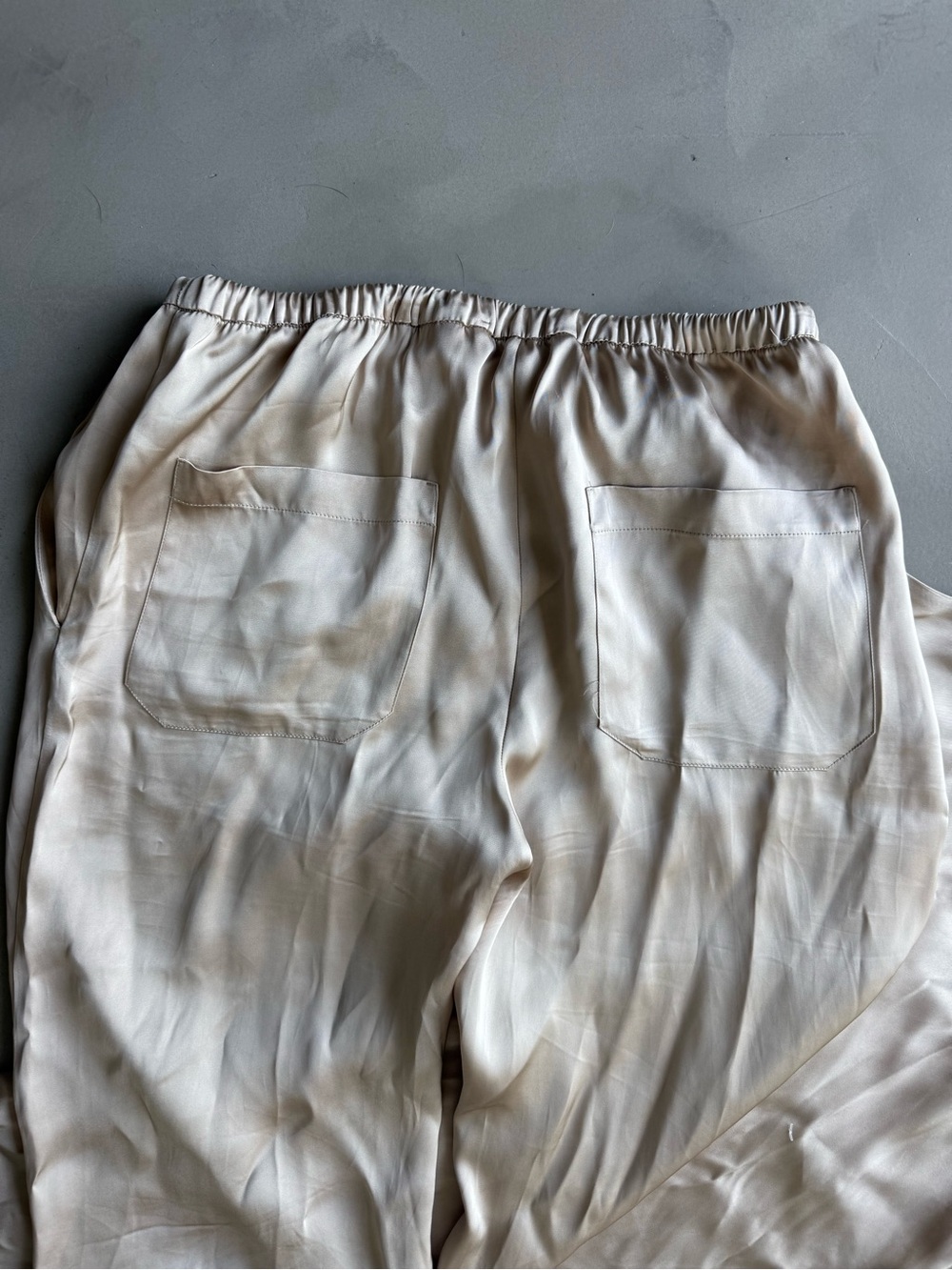 Zara cream beige satin tank and pants set - Picture 9 of 9